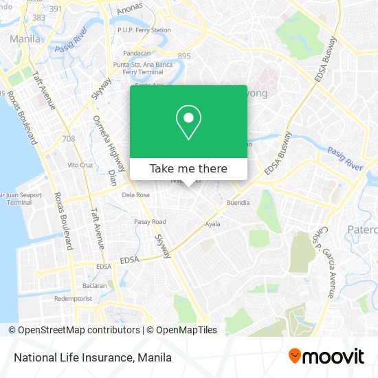 National Life Insurance map