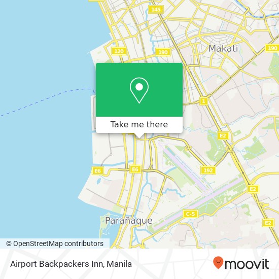 Airport Backpackers Inn map