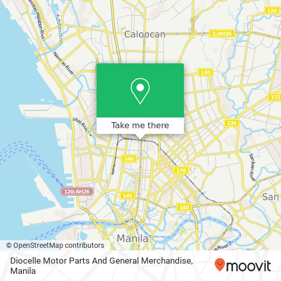 Diocelle Motor Parts And General Merchandise map
