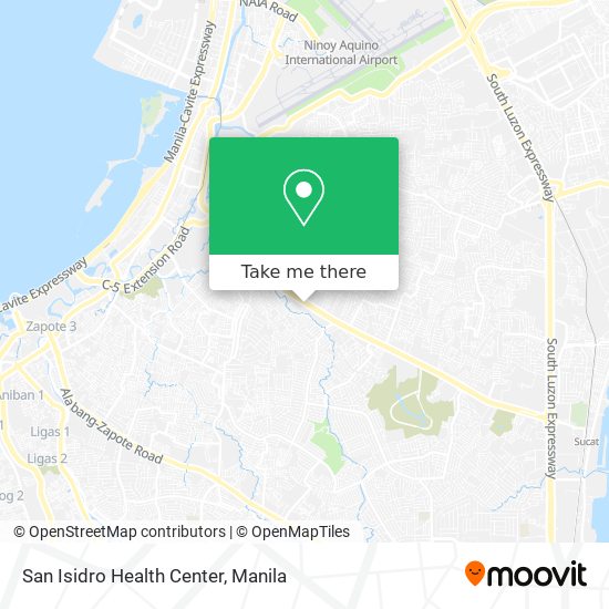 San Isidro Health Center map