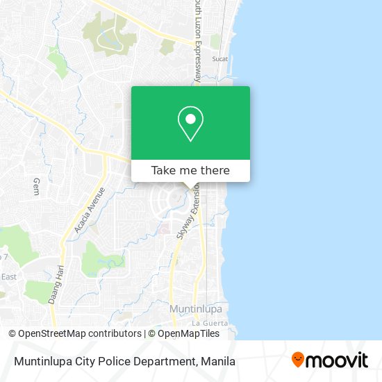 Muntinlupa City Police Department map