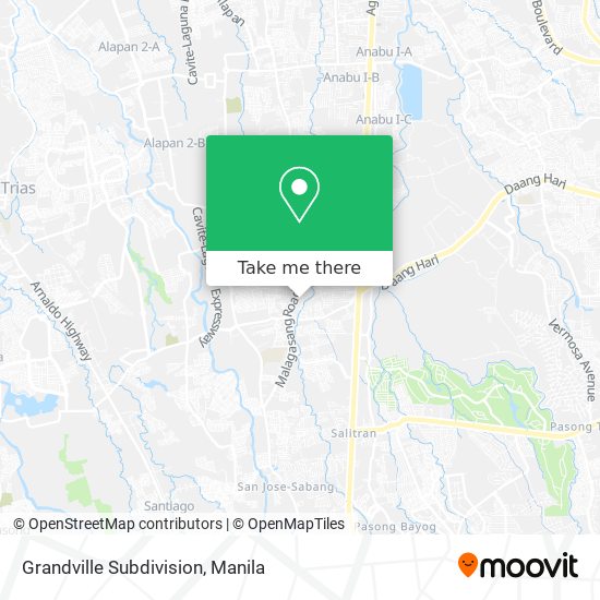 Grandville Subdivision map