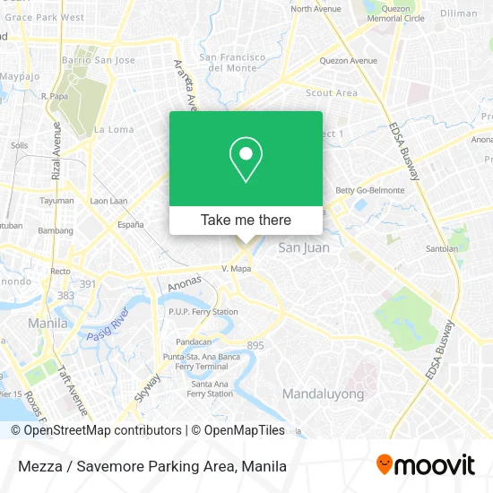 Mezza / Savemore Parking Area map