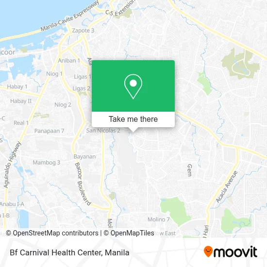 Bf Carnival Health Center map