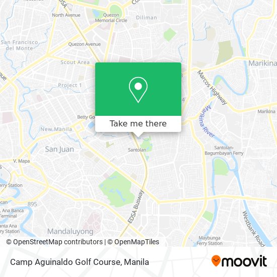 Camp Aguinaldo Golf Course map