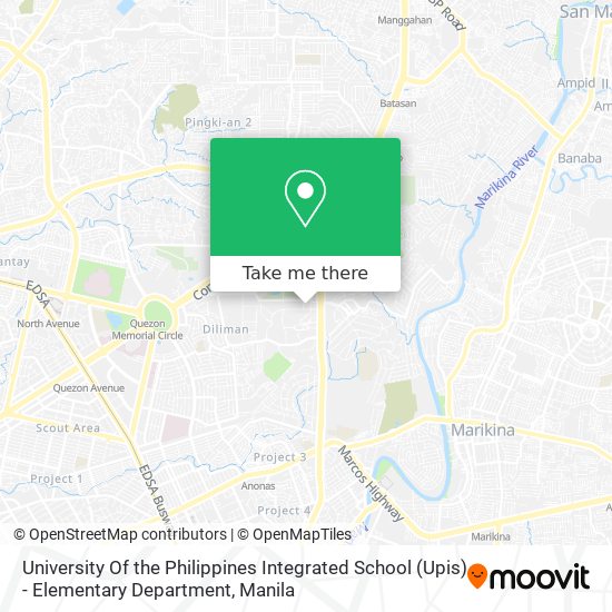 University Of the Philippines Integrated School (Upis) - Elementary Department map