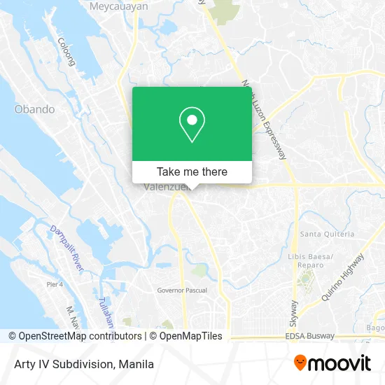 Arty IV Subdivision map