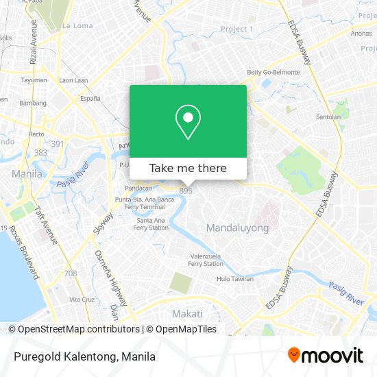 Puregold Kalentong map