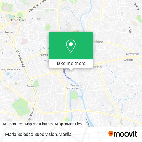 Maria Soledad Subdivision map