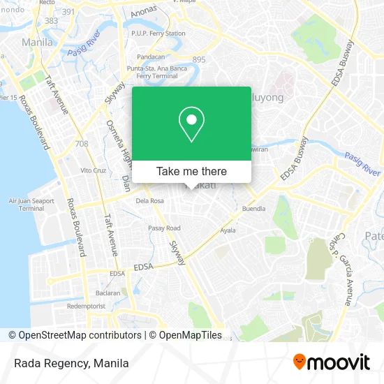 Rada Regency map