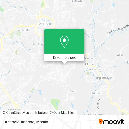 Antipolo-Angono map