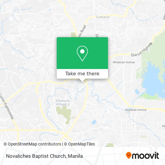 Novaliches Baptist Church map