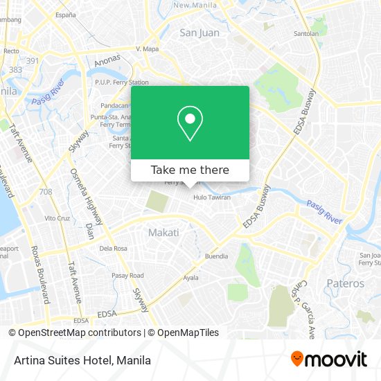 Artina Suites Hotel map