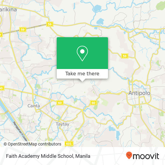 Faith Academy Middle School map