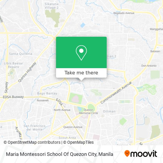 Maria Montessori School Of Quezon City map