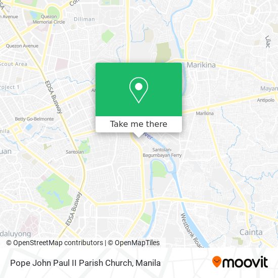 Pope John Paul II Parish Church map
