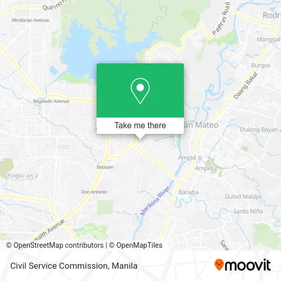 Civil Service Commission map