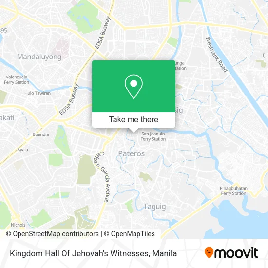 Kingdom Hall Of Jehovah's Witnesses map