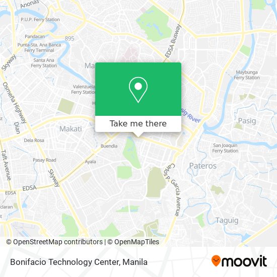 Bonifacio Technology Center map