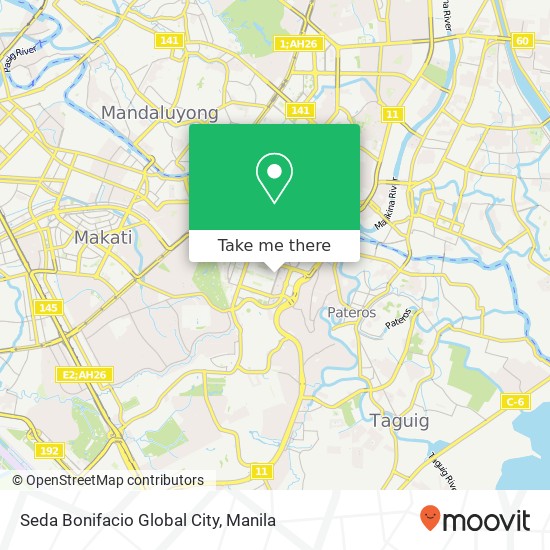 Seda Bonifacio Global City map