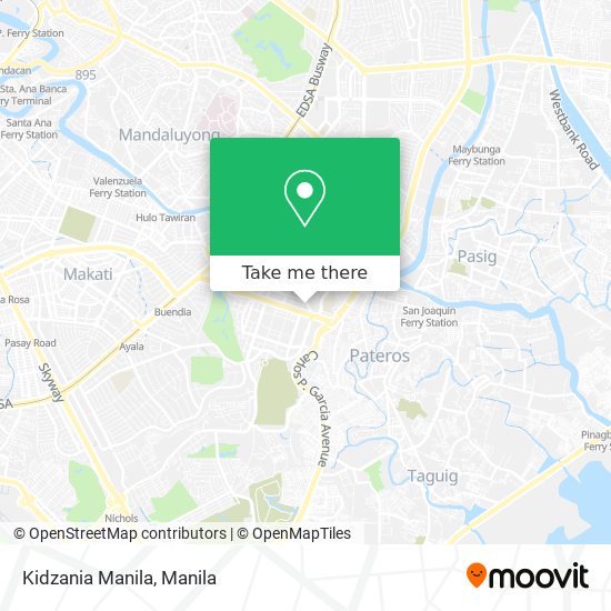 Kidzania Manila map