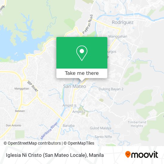Iglesia Ni Cristo (San Mateo Locale) map