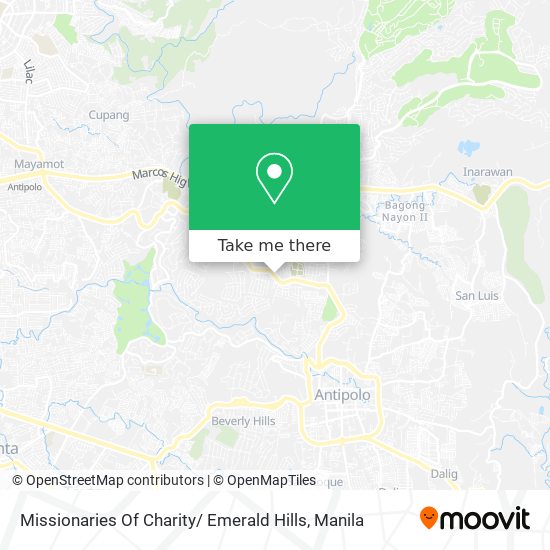 Missionaries Of Charity/ Emerald Hills map