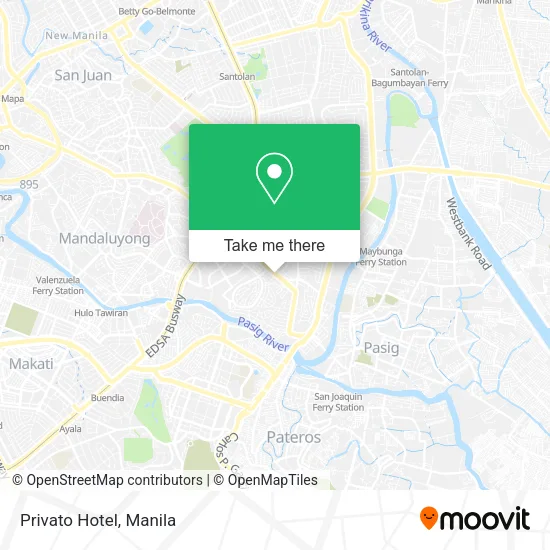 Privato Hotel map