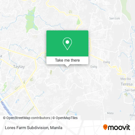 Lores Farm Subdivision map