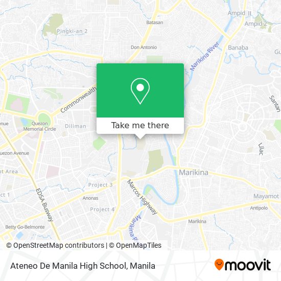 Ateneo De Manila High School map