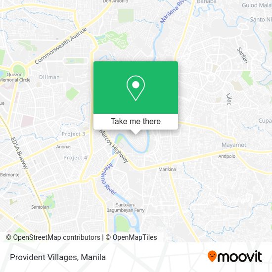 Provident Village Marikina Map How To Get To Provident Villages In Marikina By Bus Or Train?