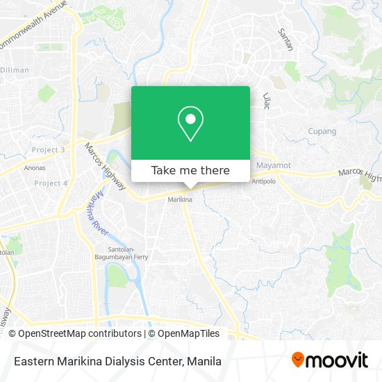Eastern Marikina Dialysis Center map