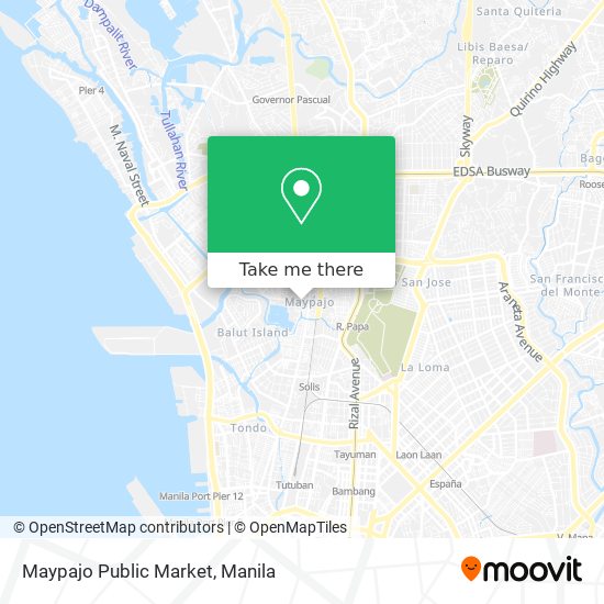 Maypajo Public Market map