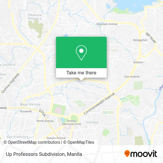 Up Professors Subdivision map