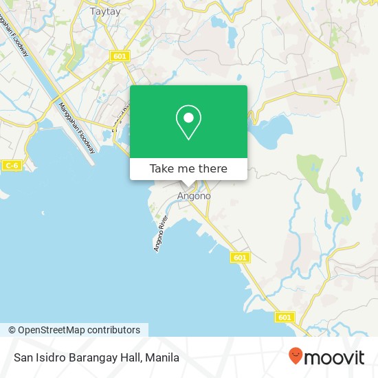 San Isidro Barangay Hall map