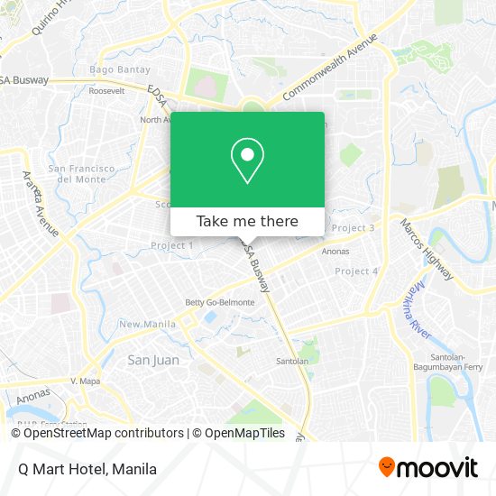 Q Mart Hotel map