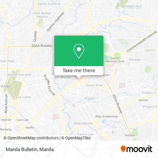 Manila Bulletin map