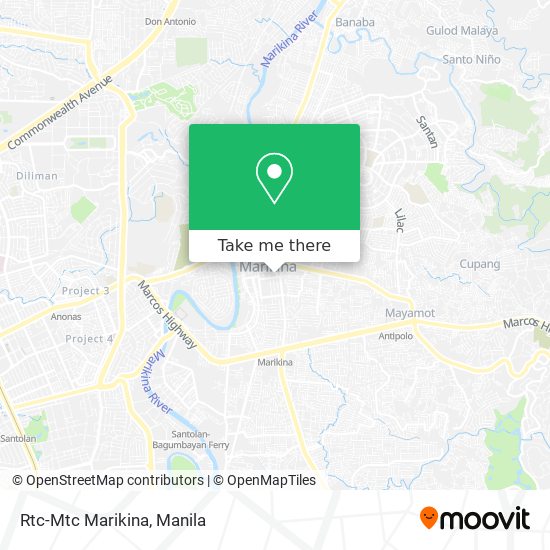 Rtc-Mtc Marikina map