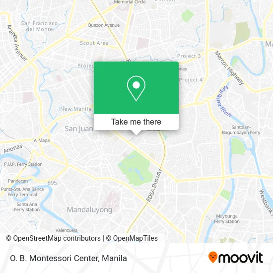 O. B. Montessori Center map