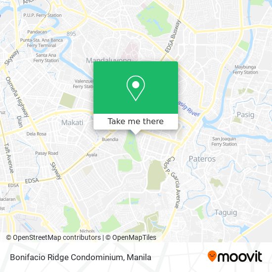 Bonifacio Ridge Condominium map