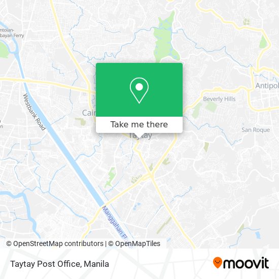 Taytay Post Office map