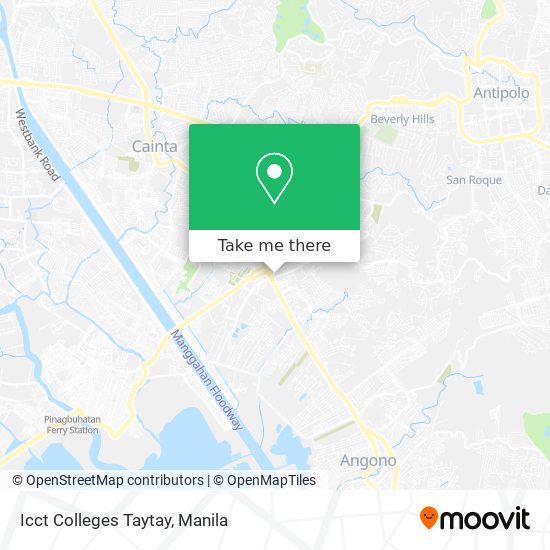 Icct Colleges Taytay map
