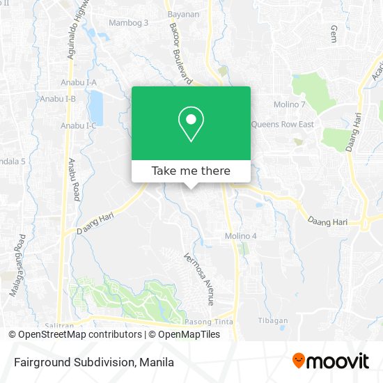 Fairground Subdivision map