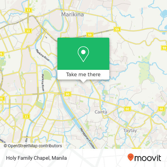 Holy Family Chapel map
