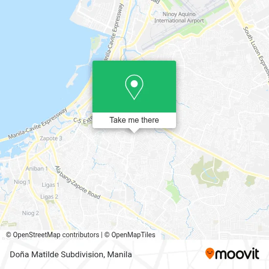 Doña Matilde Subdivision map