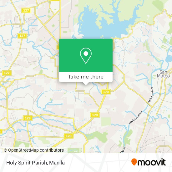 Holy Spirit Parish map