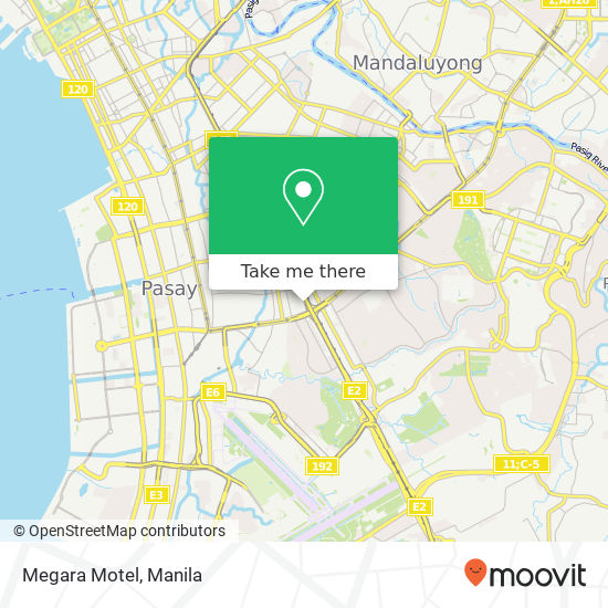 Megara Motel map