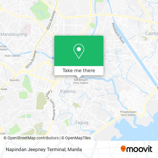 Napindan Jeepney Terminal map