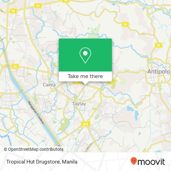 Tropical Hut Drugstore map