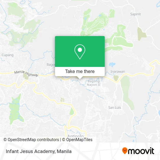 Infant Jesus Academy map